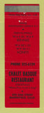 Matchbook Cover - Chalet Basque Restaurant Bakersfield CA