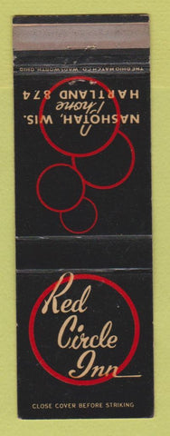 Matchbook Cover - Red Circle Inn Nashotah WI