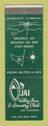 Matchbook Cover - Ojai Valley Inn Country Club CA