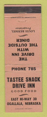 Matchbook Cover - Tastee Snack Drive Inn Ogalalla NE WEAR
