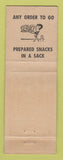 Matchbook Cover - Tastee Snack Drive Inn Ogalalla NE WEAR