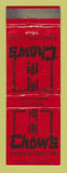 Matchbook Cover - Chow's Chinese Restaurants Burbank Pasadena CA WEAR