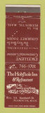 Matchbook Cover - Hobshole Inn Restaurant Plymouth MA WEAR