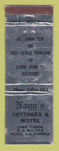 Matchbook Cover - Nagy's Cottages Motel Bijou CA WEAR