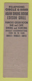Matchbook Cover - Hotel Edison New York City