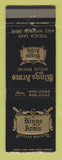 Matchbook Cover - Kings Arms Steak House Toluca Lake CA WEAR