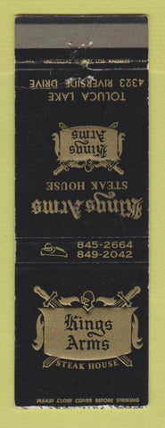 Matchbook Cover - Kings Arms Steak House Toluca Lake CA WEAR