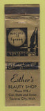 Matchbook Cover - Ester's Beauty Shop Traverse City MI