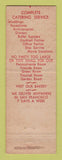 Matchbook Cover - Simpson's Catering San Francisco CA
