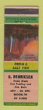 Matchbook Cover - G Henriksen Restaurant Brooklyn NY