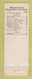 Matchbook Cover - Manzanita Lake Lodge CA WORN
