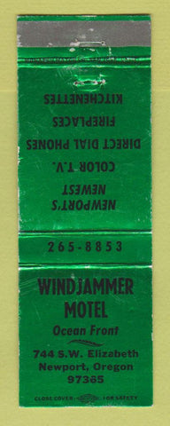 Matchbook Cover - Windjammer Motel Newport OR GREEN