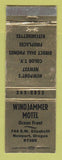 Matchbook Cover - Windjammer Motel Newport OR GOLD