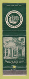 Matchbook Cover - Warm Springs GA Little White House Franklin D Roosevelt