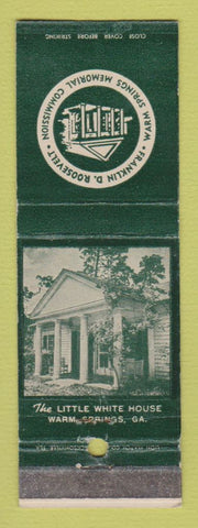 Matchbook Cover - Warm Springs GA Little White House Franklin D Roosevelt