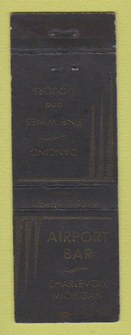 Matchbook Cover - Airport Bar Charlevoix MI