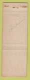 Matchbook Cover - Airport Bar Charlevoix MI