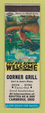 Matchbook Cover - Corner Grill Cambridge OH WEAR