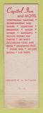 Matchbook Cover - Capitol Inn Motel Sacramento CA