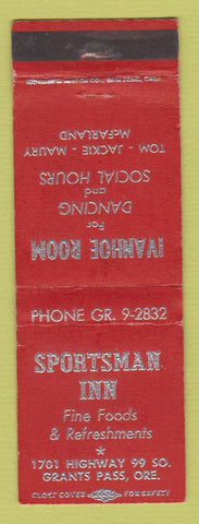 Matchbook Cover - Sportsman Inn Grants Pass OR WEAR