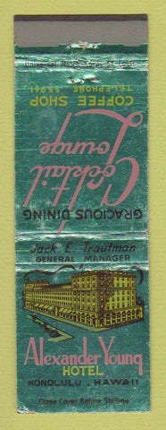Matchbook Cover - Alexander Young Hotel Honolulu Hawaii