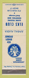 Matchbook Cover - Elks Club Juneau AK
