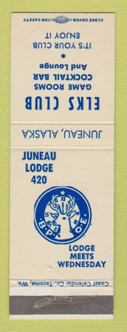 Matchbook Cover - Elks Club Juneau AK