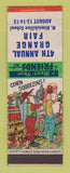 Matchbook Cover - 4th Annual Grange Fair Starke County OH N Nimishillen School