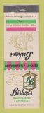 Matchbook Cover - Bishops Buffets Cafeterias Dubuque Davenport Cedar Rapids IA