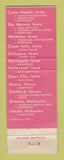 Matchbook Cover - Bishops Buffets Cafeterias Dubuque Davenport Cedar Rapids IA