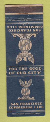 Matchbook Cover - San Francisco CA Commercial Club WEAR