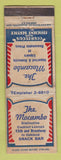 Matchbook Cover - The Mocambo Snack Bar Oakland CA WORN