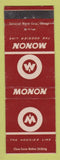 Matchbook Cover - Hoosier Line Monon Railroad