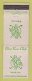 Matchbook Cover - Glen View Golf Club Golf IL