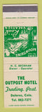 Matchbook Cover - Outpost Motel Trading Post Delores Colorado