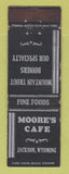 Matchbook Cover - Moore's Cafe Jackson WY Federal