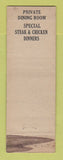 Matchbook Cover - Moore's Cafe Jackson WY Federal