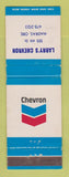 Matchbook Cover - Chevron oil gas Larry's Madras OR