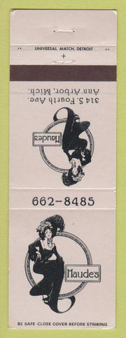 Matchbook Cover - Maude's Ann Arbor MI girlie