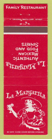 Matchbook Cover - La Margarita Mexican Food Traverse City Petoskey MI girlie
