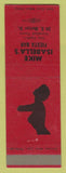 Matchbook Cover - Mike Isabella's Fiesta Bar New Castle PA girlie