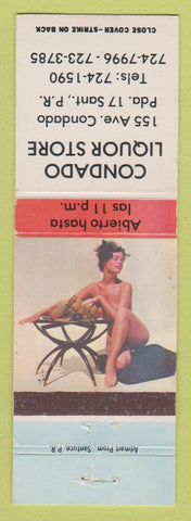 Matchbook Cover - Condado Liquor Store Santurce Puerto Rico pinup