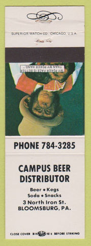 Matchbook Cover - Campus Beer Store Liquor Bloomsburg PA WEAR