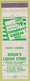 Matchbook Cover - Brock's Liquor Store Buffalo NY