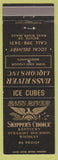 Matchbook Cover - Bass River Liquors Skipper's Bourbon Bass River MA WORN BACK