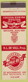 Matchbook Cover - Alpha Beta Jewelry  Gruen Watches New Brunswick NJ WORN