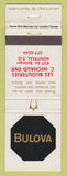 Matchbook Cover - Bulova Watches Les Bijouteries Montreal QC WEAR
