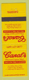 Matchbook Cover - Canal's Liquor Store Lindenwold NJ