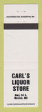 Matchbook Cover - Carl's Liquor Store Mexico MO WHITE