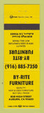 Matchbook Cover - By Rite Furniture Auburn CA